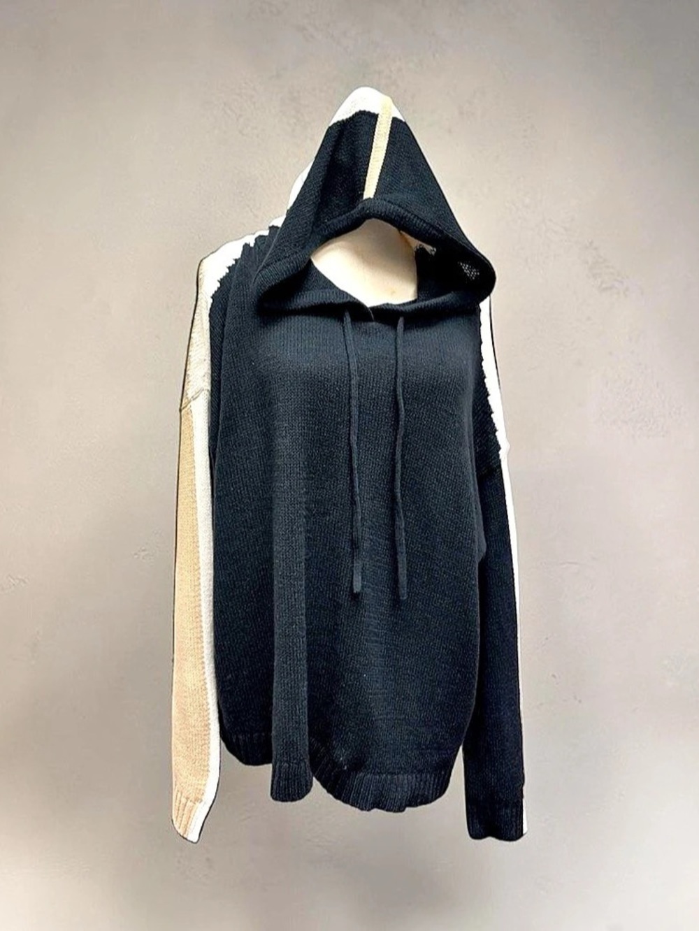 *like new* Lisa Todd Color Block Hooded Sweater Size Large